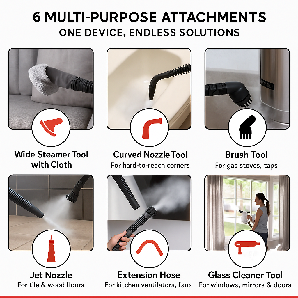 PureSteam Pro – Multi-Function Steam Cleaner